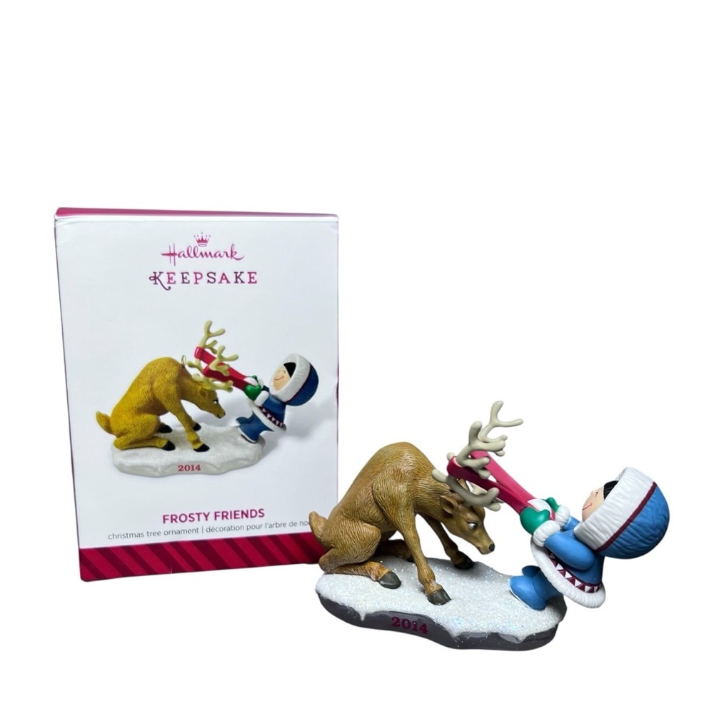 Hallmark NIB 2014 FROSTY FRIENDS Christmas Ornament 35th in Series collectible - Picture 1 of 12